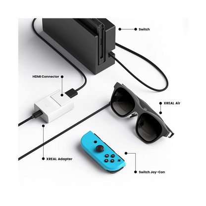  XREAL Air Adapter, Formerly Nreal, Connects to iPhone via  Lightning to HDMI Adapter, Compatible with Nintendo Switch, Playstation  4Slim/5 and Xbox Series X/S. : Video Games
